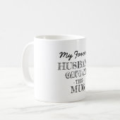 Cadeau van echtgenoot koffiemok (Voorkant links)