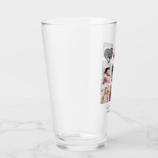 Cadeau van een familiebomen fotocollage voor oma glas (Rechts)