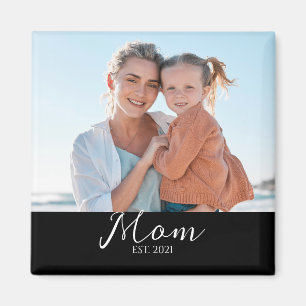 Cadeau van een foto-magneet voor mama magneet