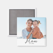 Cadeau van een foto-magneet voor mama