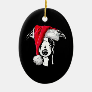 cadeau van een kerstman met mam keramisch ornament