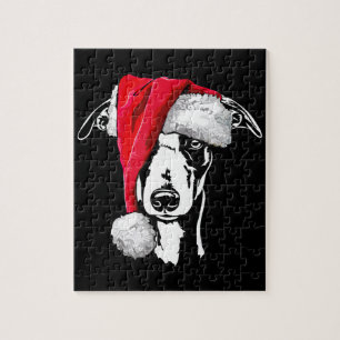 cadeau van een kerstman met mam legpuzzel