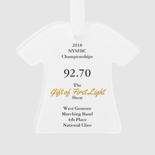 Cadeau van First Light 2018 Ornament (achterkant)