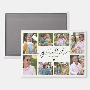 Cadeau van foto collage van kleinkinderen voor gro magneet