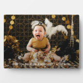 Cadeau van grootouders voor foto van kleinkind fotoplaat (voorkant)