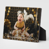 Cadeau van grootouders voor foto van kleinkind fotoplaat (Zijkant)