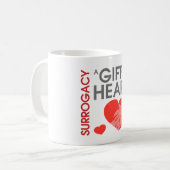 Cadeau van het hart koffiemok (Voorkant links)