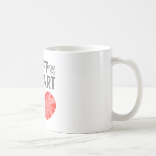 Cadeau van het hart koffiemok (Rechts)