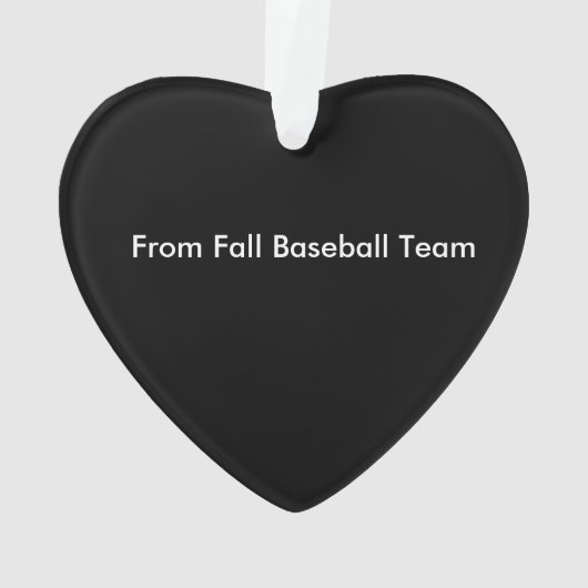 cadeau van het Softball Coach-team voor kerstversi Ornament (achterkant)