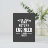 cadeau van ingenieur briefkaart (Staand voorkant)