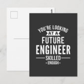 cadeau van ingenieur briefkaart (Voorkant / Achterkant)