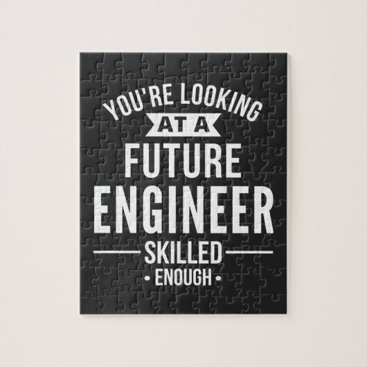 cadeau van ingenieur legpuzzel (Verticaal)