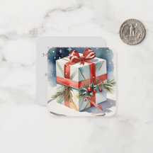 Cadeau van Joy Mini Kerst Kaart