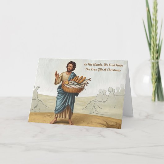 Cadeau van Kerstmis Feestdagen Kaart (Voorkant)
