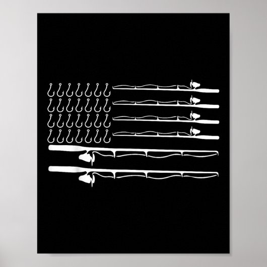 Cadeau van Kind Vaders Dag 4 juli Vissen Amer Poster (Voorkant)