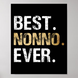 Cadeau van kleindochter kleinkind Beste Nonno Poster
