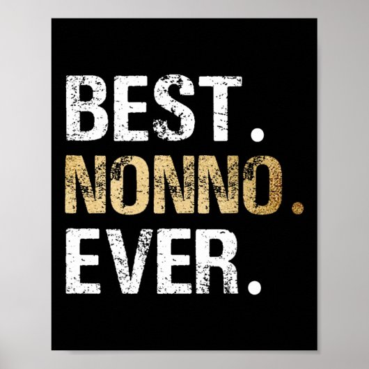 Cadeau van kleindochter kleinkind Beste Nonno  Poster (Voorkant)