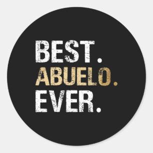 Cadeau van kleindochter kleinzoon beste abuelo ronde sticker