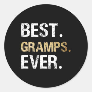 Cadeau van kleinzoon Beste Gramps ooit Ronde Sticker