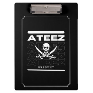 Cadeau van Kpop Ateez zwarte kantoor schoolbenodig Klembord