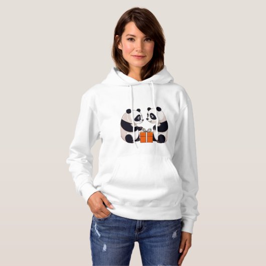 Cadeau van Panda Hoodie (Voorkant volledig)