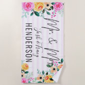 cadeau van Passen getrouwd, cadeau van paren, Mr.  Strandlaken (Voorkant)