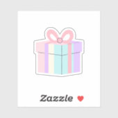 Cadeau van pastel sticker (Vel)
