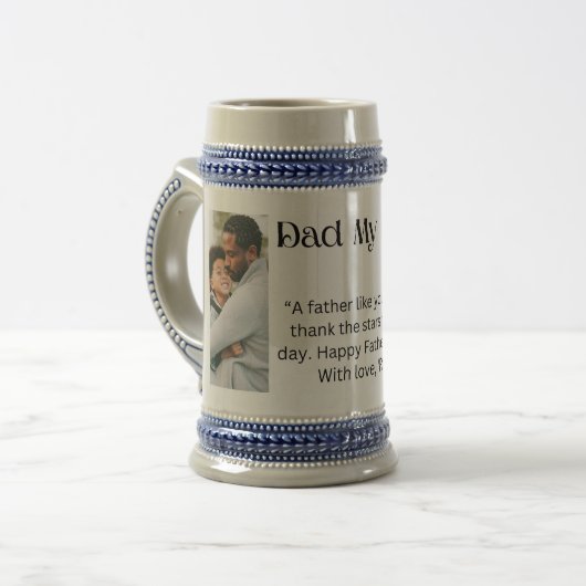 Cadeau van vader bierpul (Voorkant links)