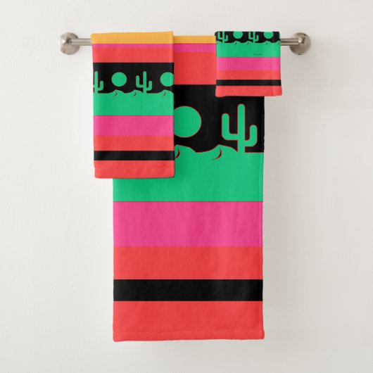Cadeau van woestijncactus bad handdoek (Insitu)