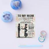 Cadeau van zoon voor moeder, verjaardagscadeau-ide flyer (Enkel)