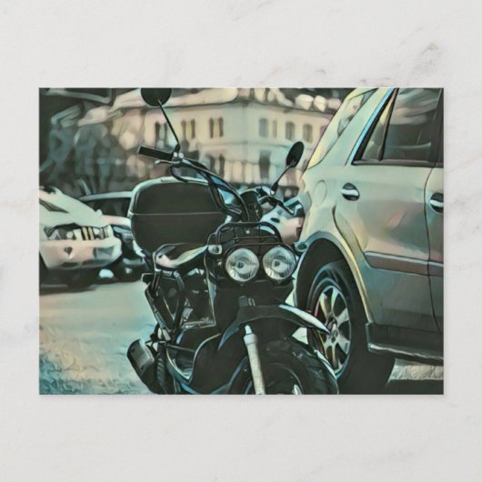 Cadeau vintage motorfiets briefkaart (Voorkant)