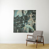 Cadeau vintage motorfiets wandkleed (In Situ (horizontaal))