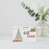 Cadeau visitekaartje $100 (Staand voorkant)