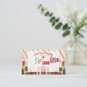 Cadeau Visitekaartje 50% korting (Staand voorkant)