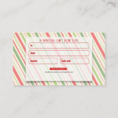 Cadeau Visitekaartje 50% korting (Achterkant)