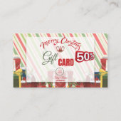 Cadeau Visitekaartje 50% korting (Voorkant)