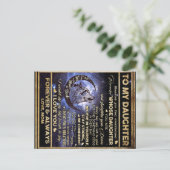 Cadeau Vlinders Voor Mijn Dochter, Verjaardag Doch Briefkaart (Staand voorkant)