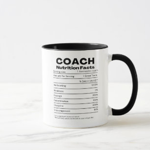 Cadeau Voedingsfeiten Humor Dankbaarheid Sport Coa Mok