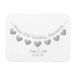 cadeau voor 10e verjaardag bruiloft magneet