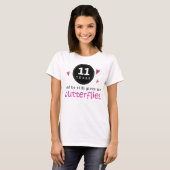 Cadeau voor 11e bruiloft Jubileum Butterfly T-shirt (Voorkant volledig)