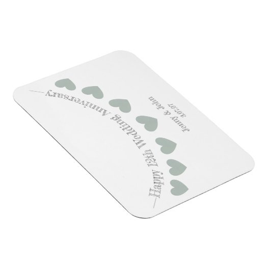 cadeau voor 12e zijde bruiloft bruiloft magneet (Rechterzijde)