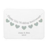 cadeau voor 12e zijde bruiloft bruiloft magneet (Horizontaal)