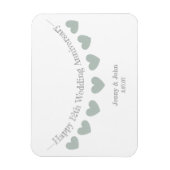 cadeau voor 12e zijde bruiloft bruiloft magneet (Verticaal)