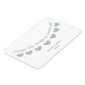 cadeau voor 12e zijde bruiloft bruiloft magneet (Linkerzijde)