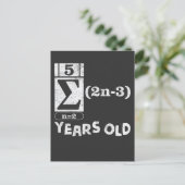 Cadeau voor 16e verjaardag Wiskundeliefhebber 16 j Briefkaart (Staand voorkant)