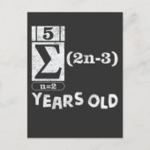 Cadeau voor 16e verjaardag Wiskundeliefhebber 16 j Briefkaart (Voorkant)