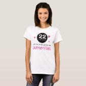 Cadeau voor 22e bruiloft Jubileum Butterfly T-shirt (Voorkant volledig)