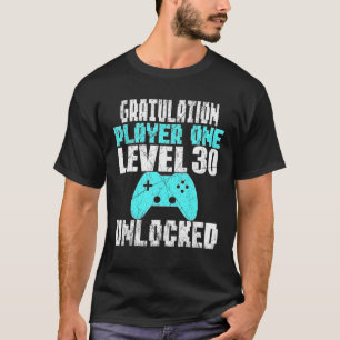 cadeau voor 30 jaar gamer grappige dertigers feest t-shirt