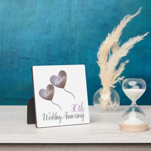 cadeau voor 30e parelbruiloft Plaque Fotoplaat (Insitu)