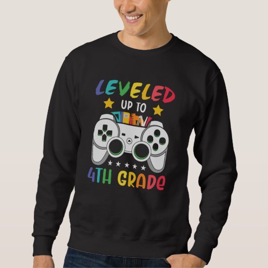 Cadeau voor 4e klas gamer eerste schooldag trui (Voorkant)